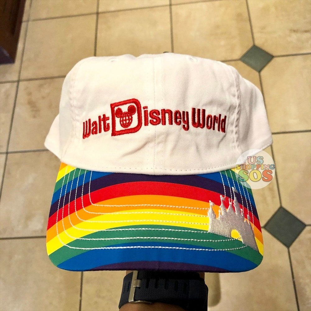WDW - "Walt Disney World" Castle Rainbow Baseball Cap (Adult)