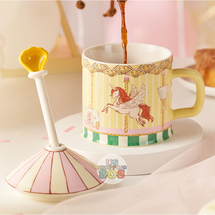 Starbucks China - Dreamy Coffee Paradise 2022 - 1. Carousel Mug with Lid & Stir 355ml