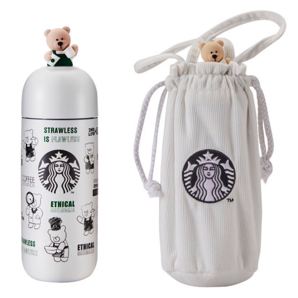 Starbucks China - Eco Bear with Me - Stainless Steel Tumbler Bear 360ml with Bag
