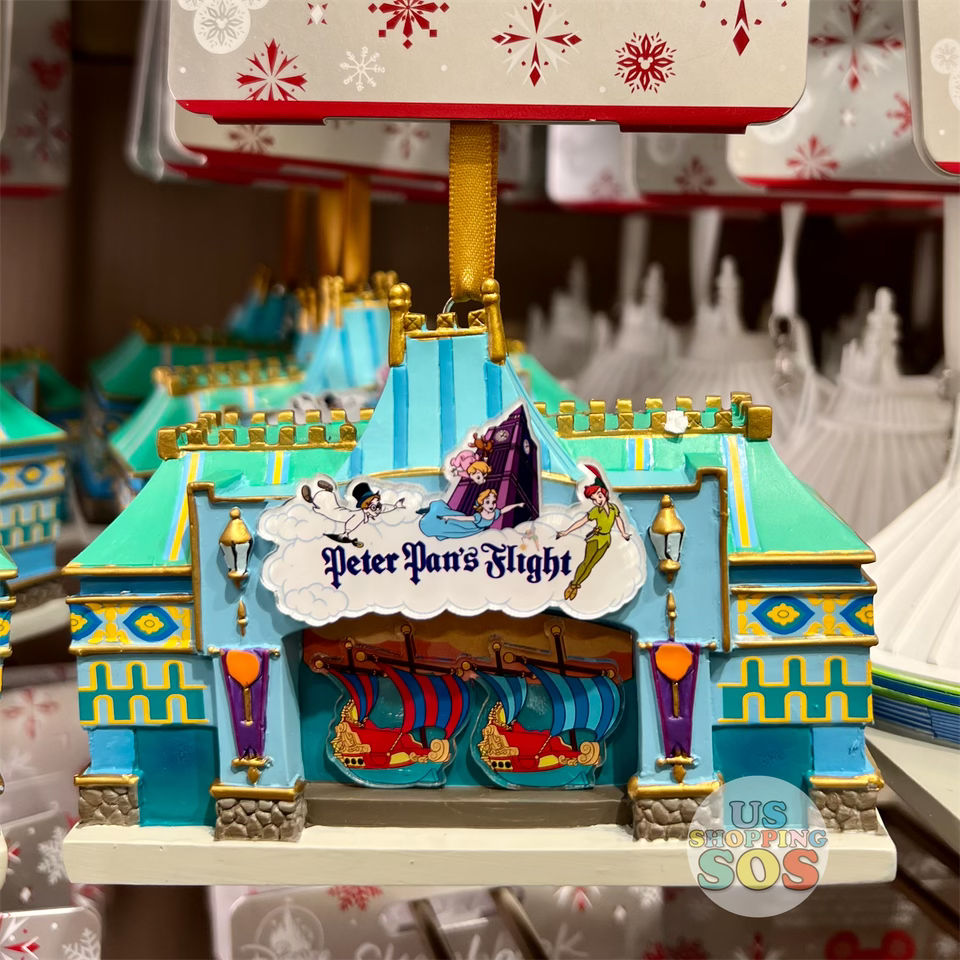 DLR/WDW - Attraction Hand Printed Ornament - Peter Pan's Flight