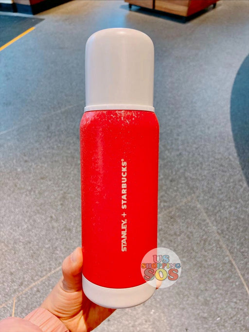 Starbucks China - Year of Tiger 2022 - 46. Stanley Red Stainless Steel Bottle with White Lid 503ml