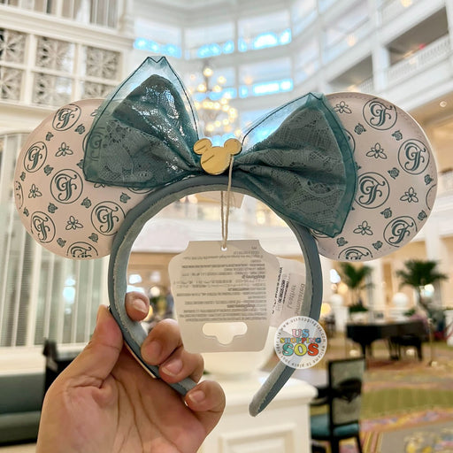 WDW - Disney’s Grand Floridian Resort & Spa - Loungefly Minnie Blue Lace Bow Logo Ear Headband