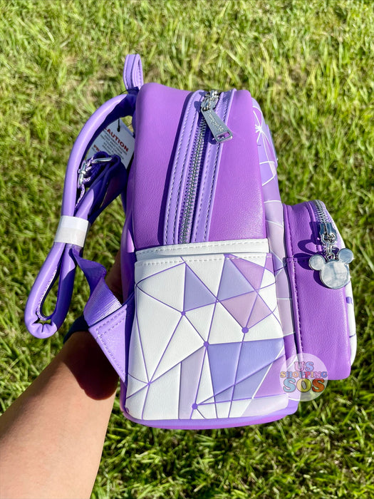 Purple wall loungefly backpack Clearance