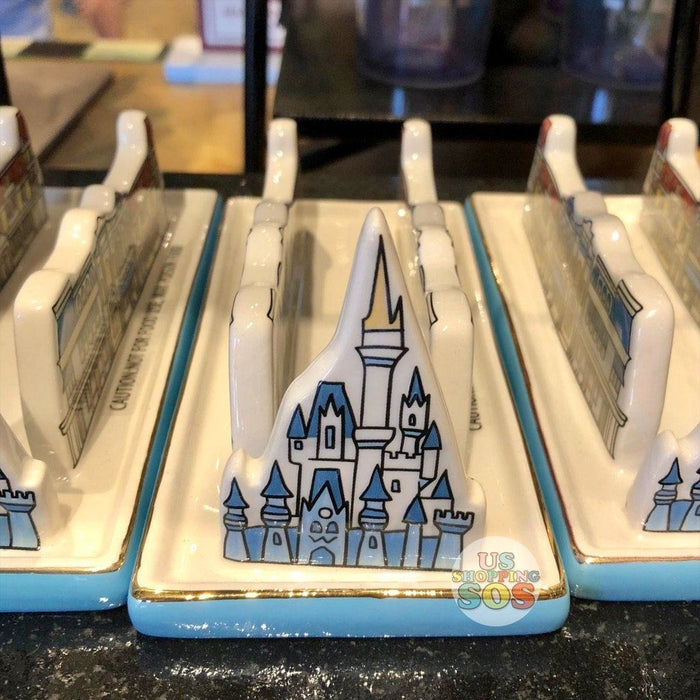WDW - Park Decor Trinket Tray - Magic Kingdom Cinderella Castle & Main Street