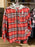 DLR - Flannel Plaid Hoodie Shirt (Adult) - Forky (Red/White/Black)