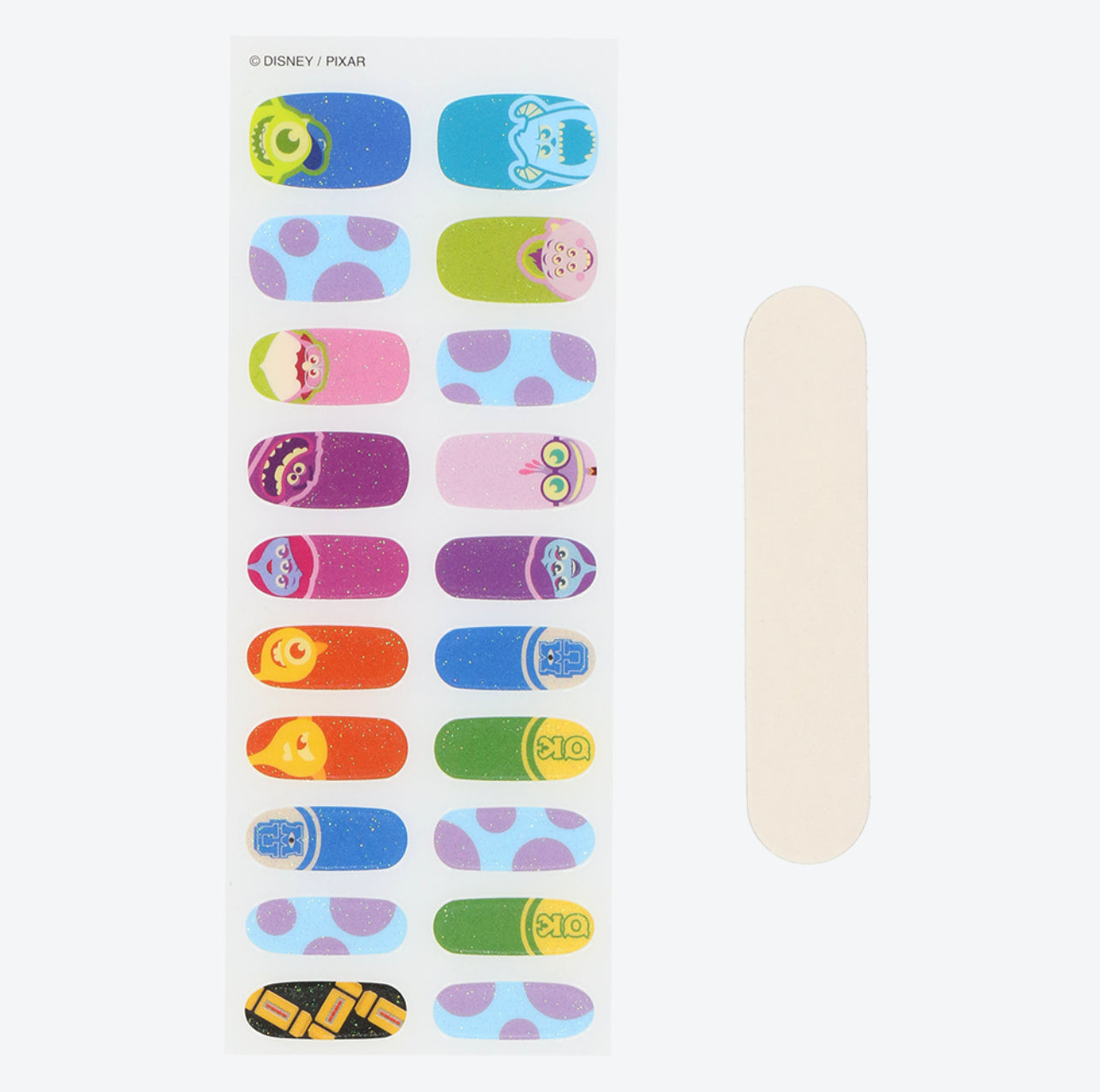monsters inc nail stickers TDR