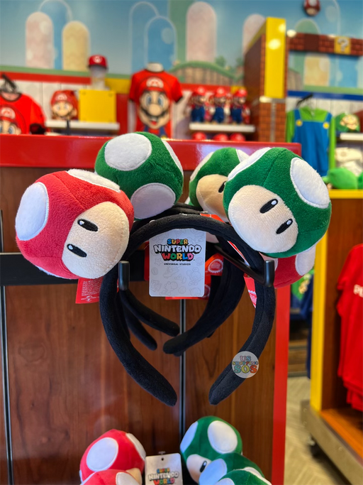 Universal Studios - Super Nintendo World - Mushrooms Plush Headband
