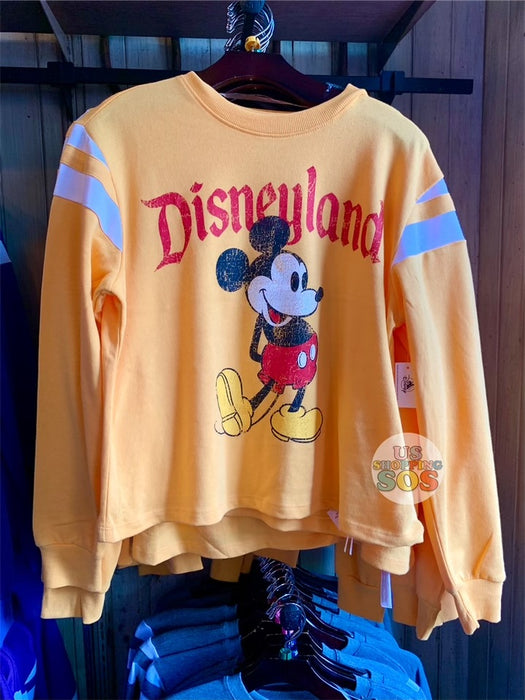 DLR - Mickey "Disneyland" Vintage Baseball Pullover (Adult) - Mango
