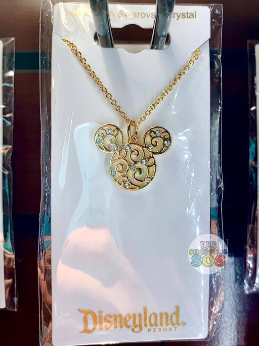 DLR - Arribas - Swarovski Crystal Mickey Mouse Icon Filigree Necklace