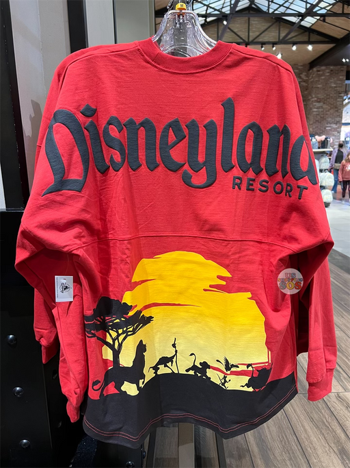 DLR - Spirit Jersey The Lion King “Disneyland Resort ” Dessert Red Pullover (Adult)