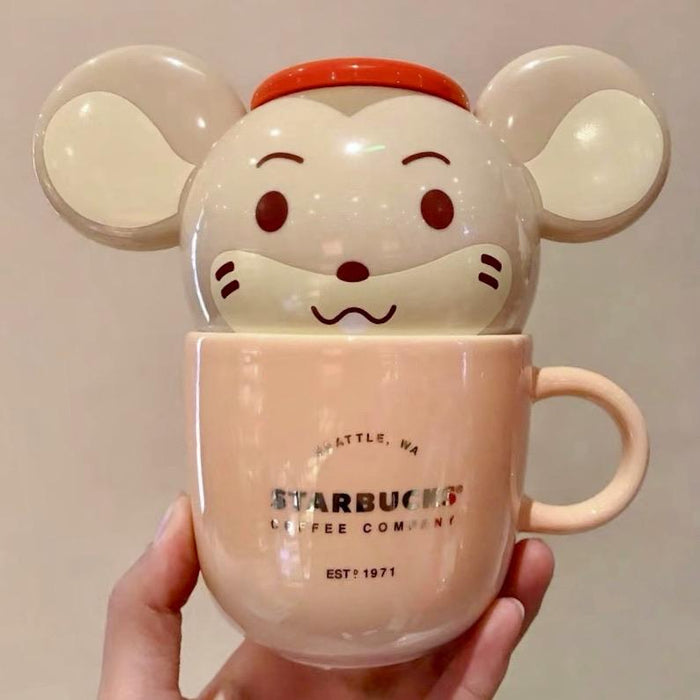 Starbucks China - New Year 2020 Mouse Vacation - 380ml Smart Mouse Mug with Lid