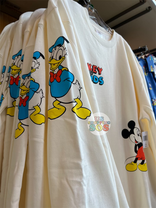 DLR - Vintage Mickey & Friend White Pullover (Adult)