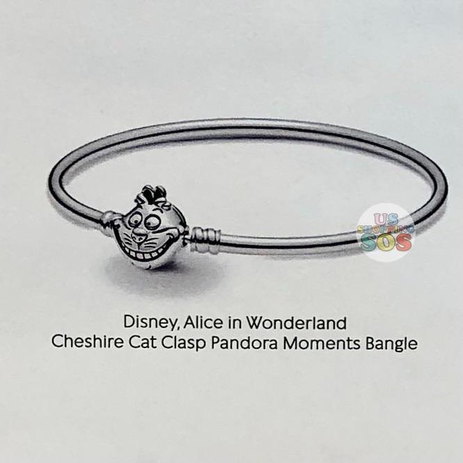 WDW - Alice in Wonderland x Pandora - Cheshire Cat Clasp Pandora Moments Bangle