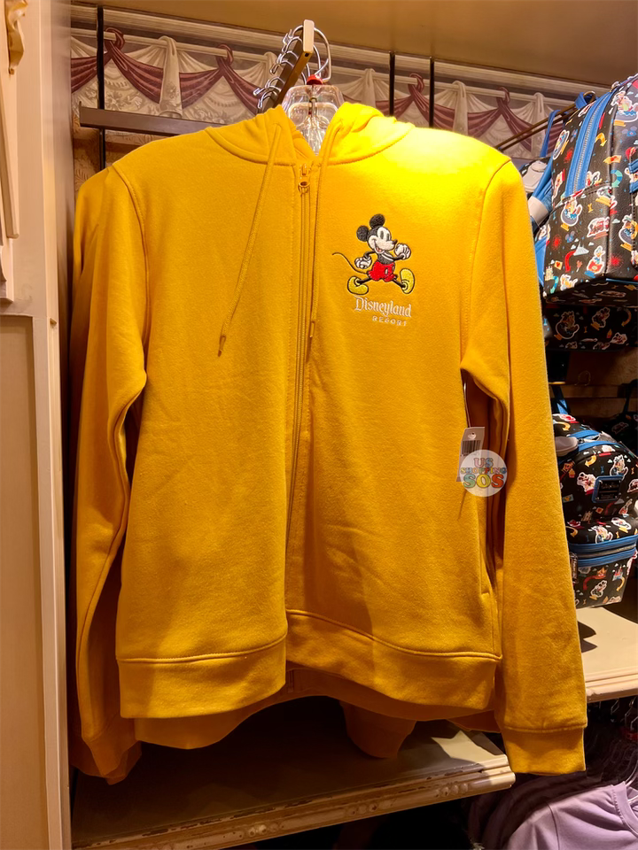 DLR - Classic Mickey “Disneyland Resort” Gold Yellow Hoodie Zip