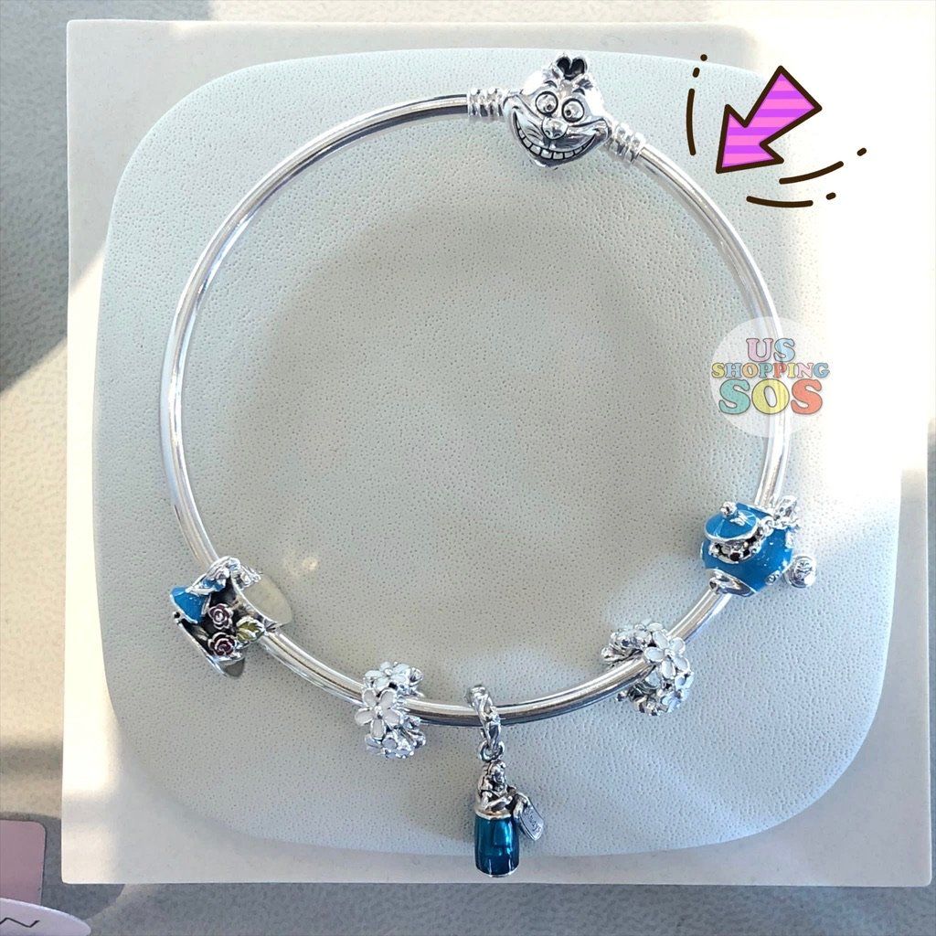 WDW Alice in Wonderland x Pandora Cheshire Cat Clasp Pandora