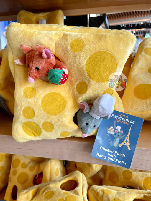 WDW - Epcot Remy’s Ratatouille Adventure - Remy & Emile in Cheese Plush Toy