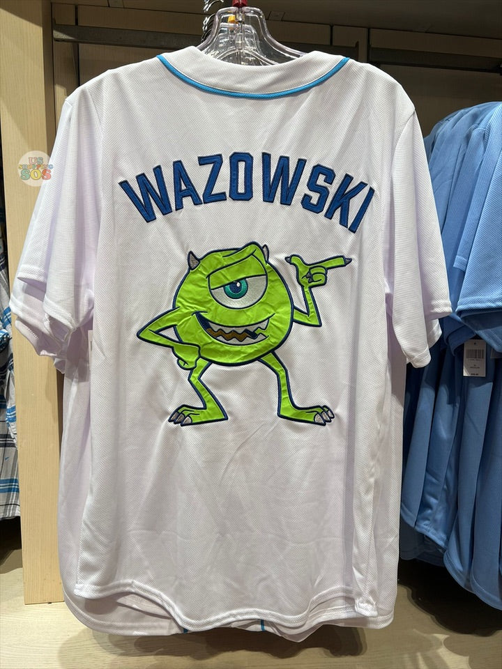 Disney Disneyland Monsters Inc Mike Wazowski Baseball Jersey Adult