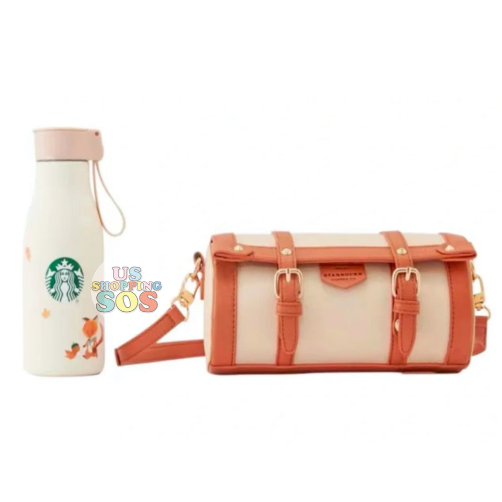 Starbucks China - Autumn Forest - 9. Travel Pouch + Foxy Stainless Steel Bottle 360ml