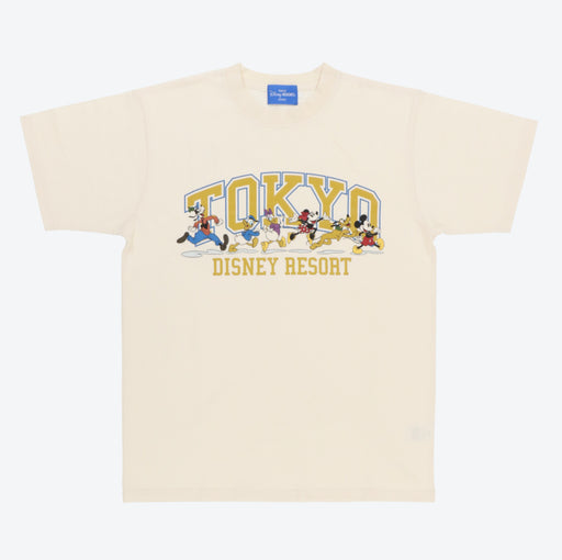TDR - Mickey Mouse & Friends "Tokyo Disney Resort" T Shirt for Adults (Color: White)