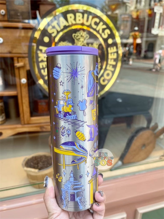 DLR - Starbucks x Disneyland Park Been There Series Pin Drop Stainless Steel Tumbler