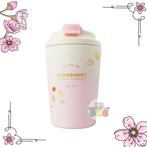Starbucks China - Sakura 2021 - Cherry Blossom Ombré Stainless Steel To-Go Tumbler 390ml