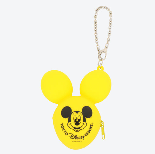 TDR - Mickey Mouse Balloon Silicon Coin Pouch & Keychain (Color: Yellow)