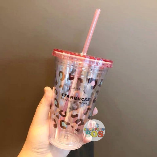 Starbucks China - Summer Safari - Pink Leopard Cold-Cup Tumbler 473ml