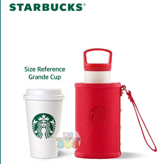 Starbucks China - Year of Tiger 2022 - 11. Everything Go Well Stainless Steel Bottle with Carrier 355ml