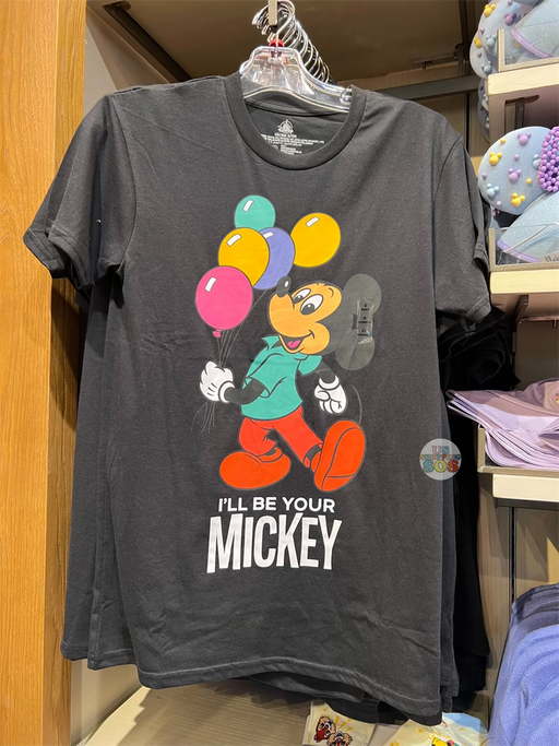 DLR - Mickey “I’ll be Your Mickey” Black Graphic T-shirt (Adult)