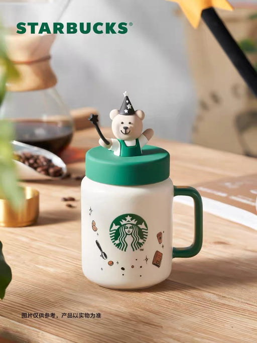Starbucks China - Bearista 2022 - 4. Magician Bearista Manson Jar Mug 435ml