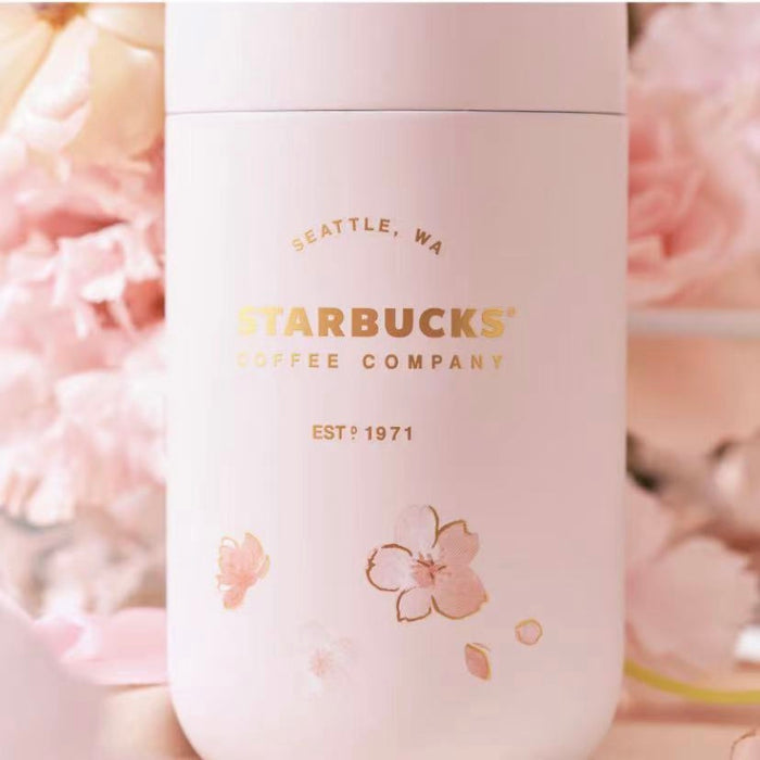 Starbucks China - Cherry Blossom 2022 - 26. Sakura Capsule-Shape Stainless Steel Bottle 220ml + Birdy Crossbody Bag
