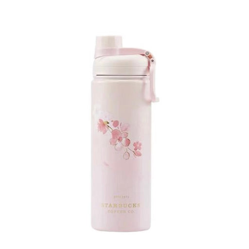 Starbucks China - Cherry Blossom 2022 - 9. Sakura Dancing Stainless Steel Bottle 620ml