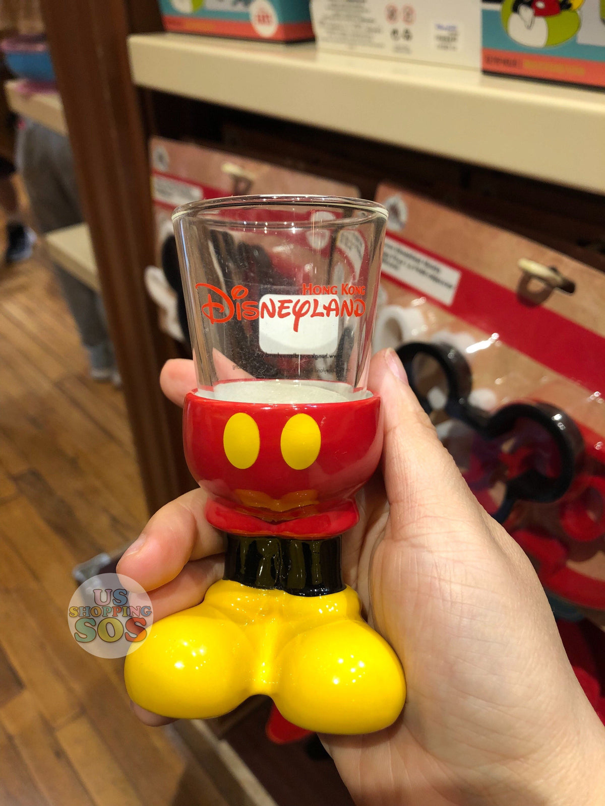 HKDL - Shot Glass x Mickey Mouse with Hong Kong Disneyland Wordings