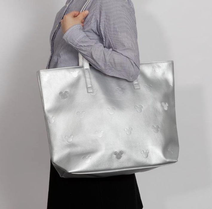TDR - Tote Bag x Multiple Mickey Mouse Heads (Silver)