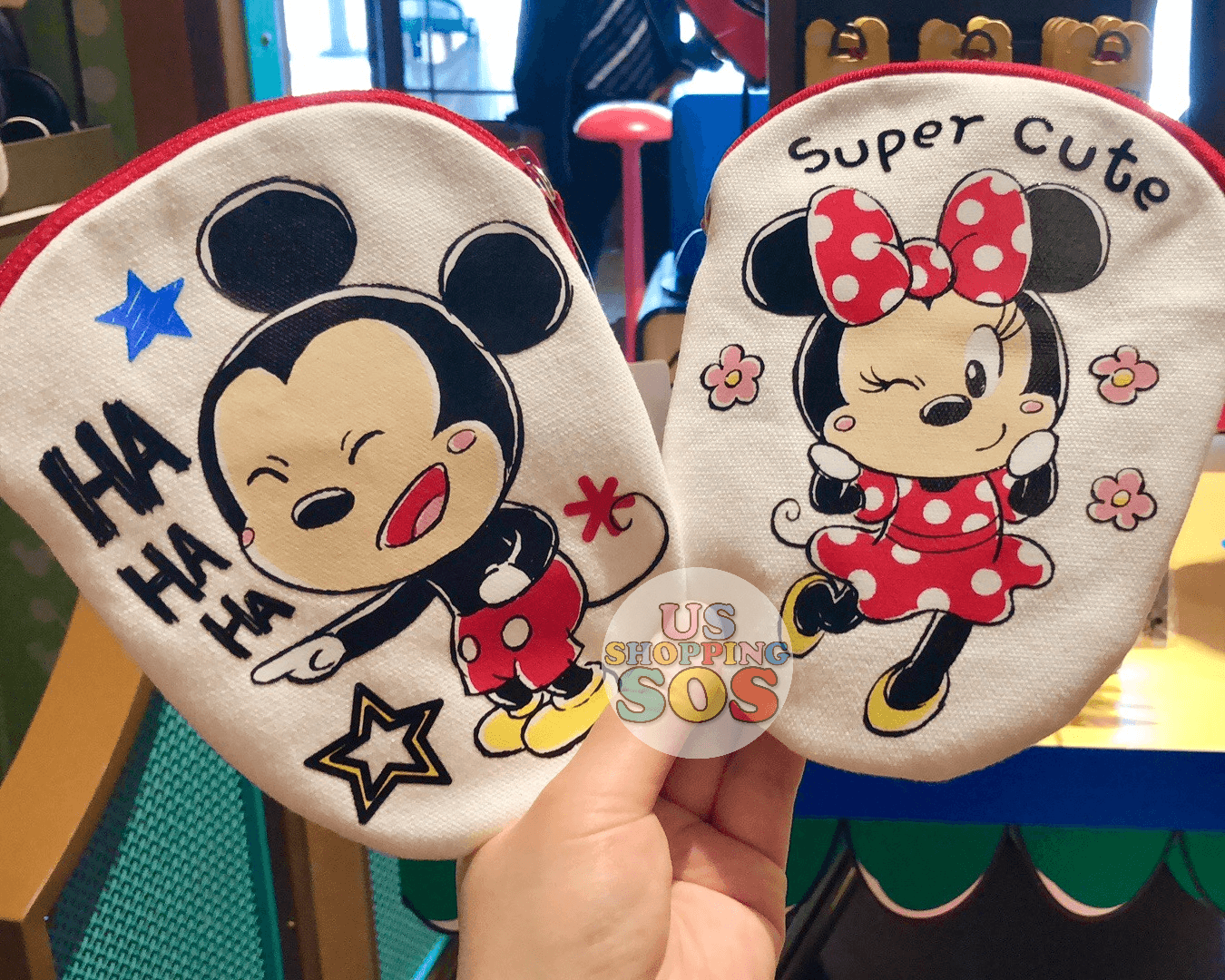 SHDL - Super Cute Mickey & Friends Collection - Small Pouch x Mickey & Minnie