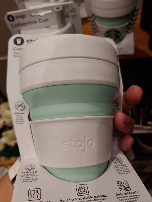 Hong Kong Starbucks — Stojo + Starbucks Collapsible Cup (Mint)