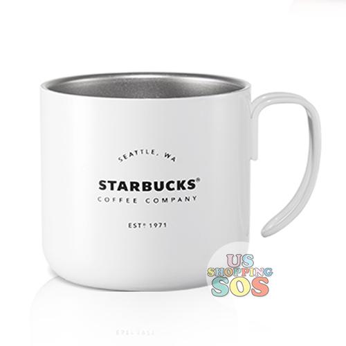 Starbucks China - Macaroon - Classic Stainless Steel Cup White 12oz