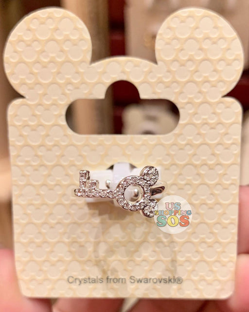 DLR - Disney Parks Jewelry - Swarovski Crystal Mickey Icon Key Ring