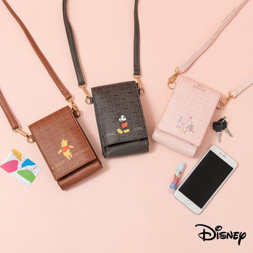 Taiwan Disney Collaboration - Disney Characters Crossbody Leather Phone Case (3 Styles)