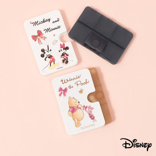 Taiwan Disney Collaboration - Mickey & Minnie / Pooh & Piglet Booklet Design Mini Storage box - 6 Grids (2 Styles)