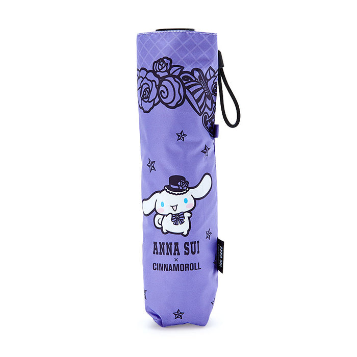 Japan Sanrio - Cinnamoroll x ANNA SUI Folding Umbrella for Rain or Shine (Rose) Purple
