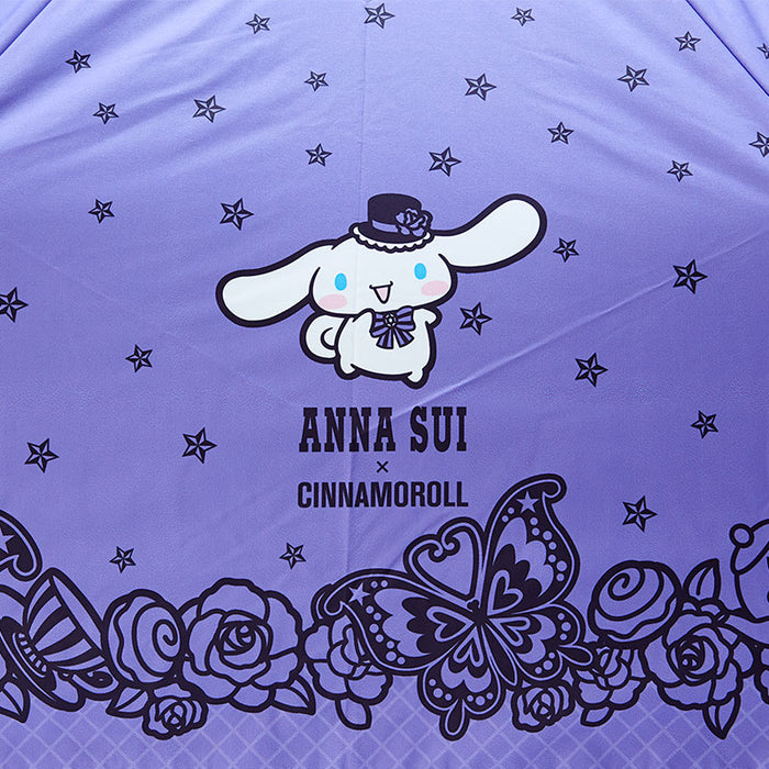 Japan Sanrio - Cinnamoroll x ANNA SUI Folding Umbrella for Rain or Shine (Rose) Purple