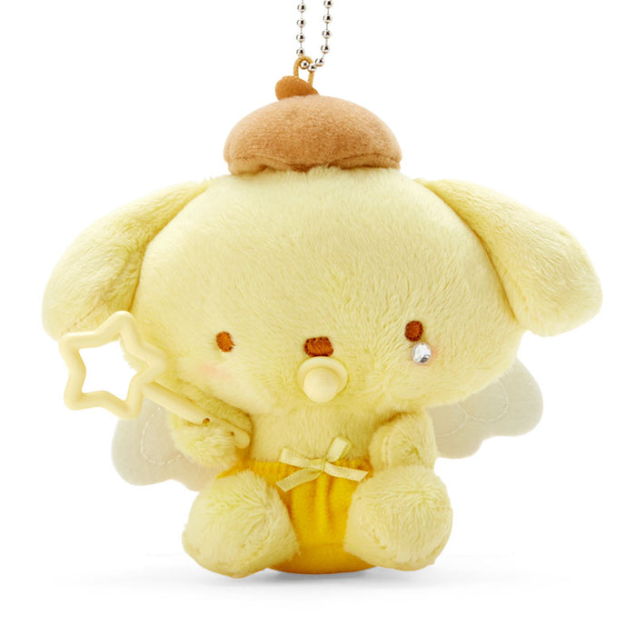 Japan Sanrio - Pompompurin Baby Angel Plush Keychain