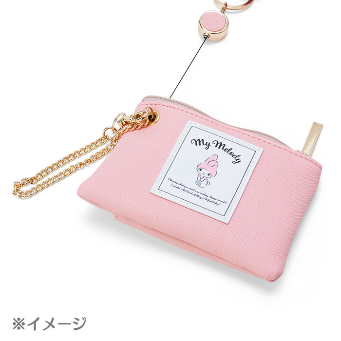 Japan Sanrio - Pochacco Key & Pass Pouch with Reel