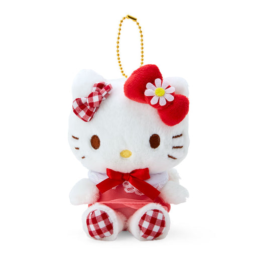 Japan Sanrio - Gingham Angel x Hello Kitty Plush Keychain